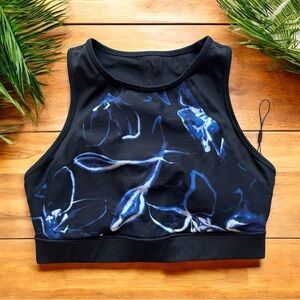 Donna Karan Active High Neck Sports Bra - L